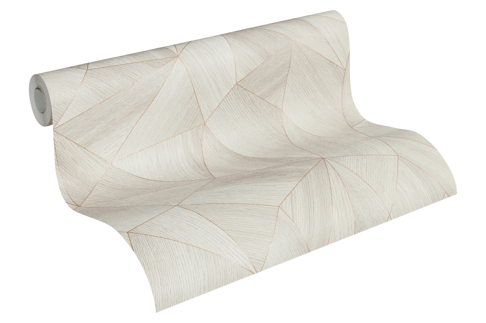Vliestapete ELEMENTS - grau-gold - 10 Meter