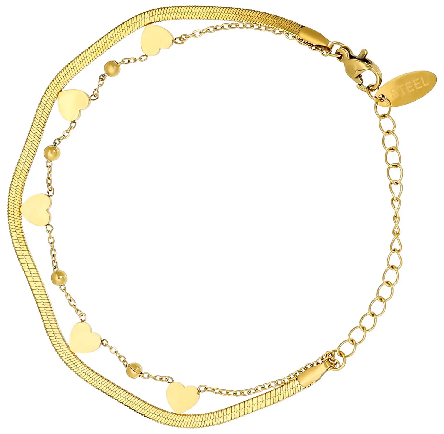 Armband - Steel Hearts