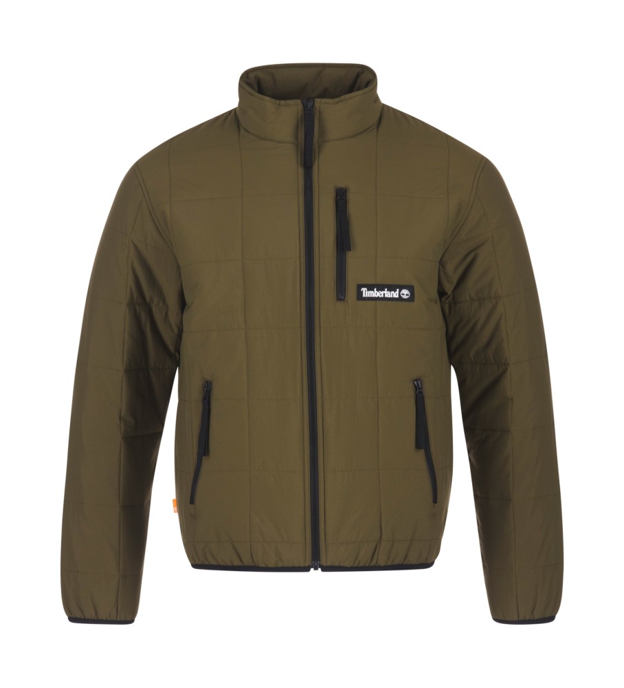 Casaco Timberland acolchoado e isolado verde