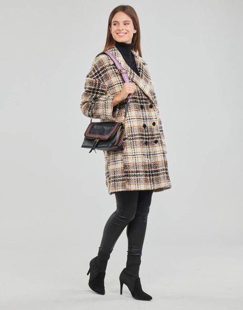 Desigual - COAT DUKE Crudo / Gris / Mostaza