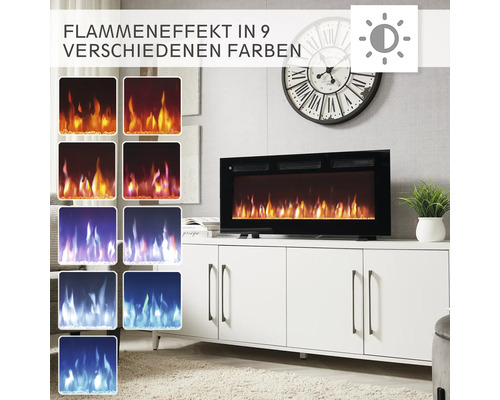 BALDERIA elektrische haard 102 x 43 cm 2000 W