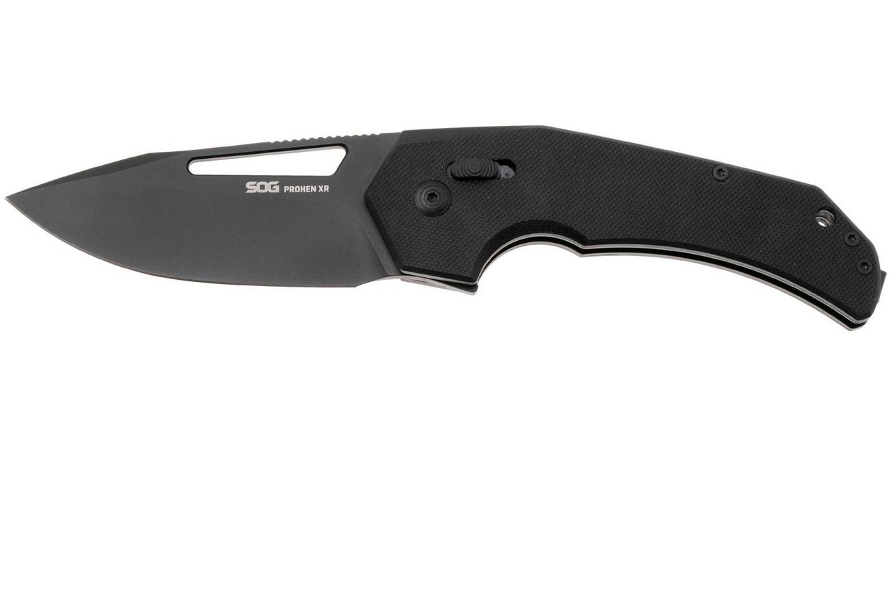 SOG Prohen XR 12-25-01-57, Titanium Nitride D2, Blackout G10 zakmes, Mikkel Willumsen design