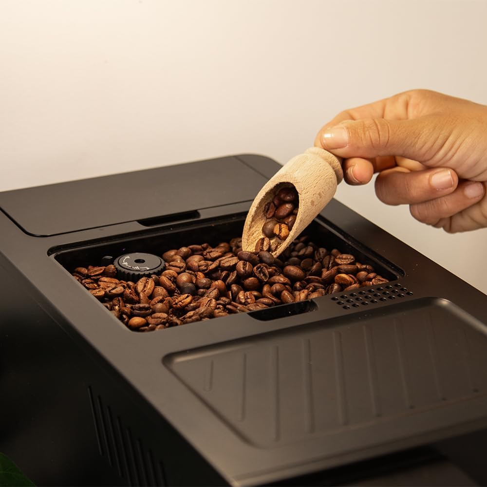 Cecotec Machine à Café Superautomatique Cremmaet Compactccino Black Silver, 19 bars, Réservoir à lait, Système Thermoblock, 5 niveaux de mouture, Réservoir à café 150g