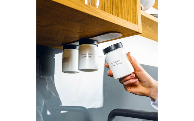 Silwy Feinkost-Magnetgläser 3er-Set inkl. Metallleiste 192 ml