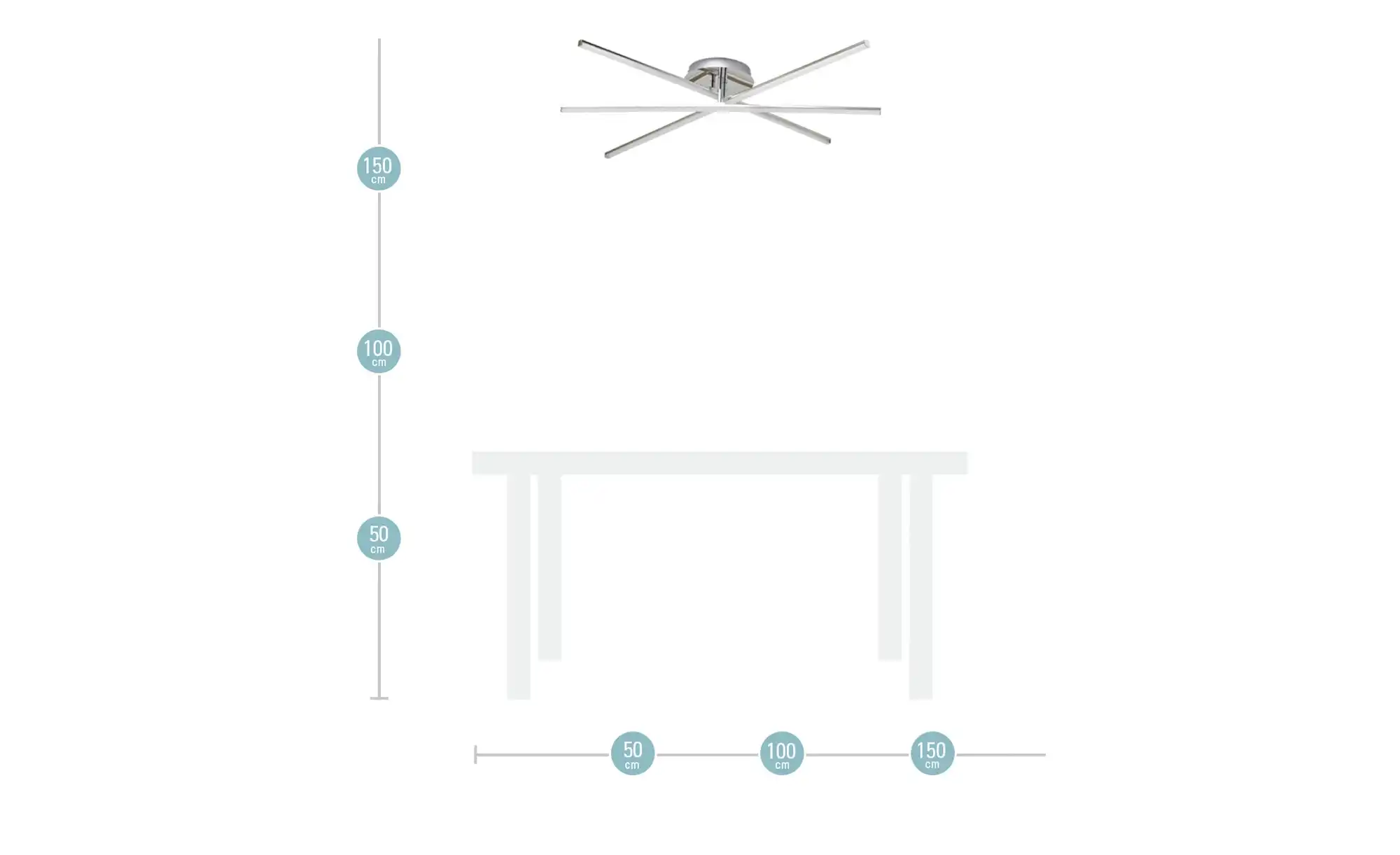 KHG LED-Deckenleuchte, Stabdesign