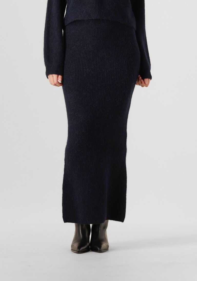 blauwe dante6 maxirok suzy knitted long skirt
