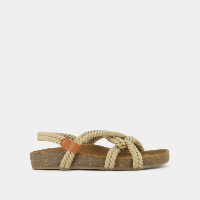 Sandales  en corde beige