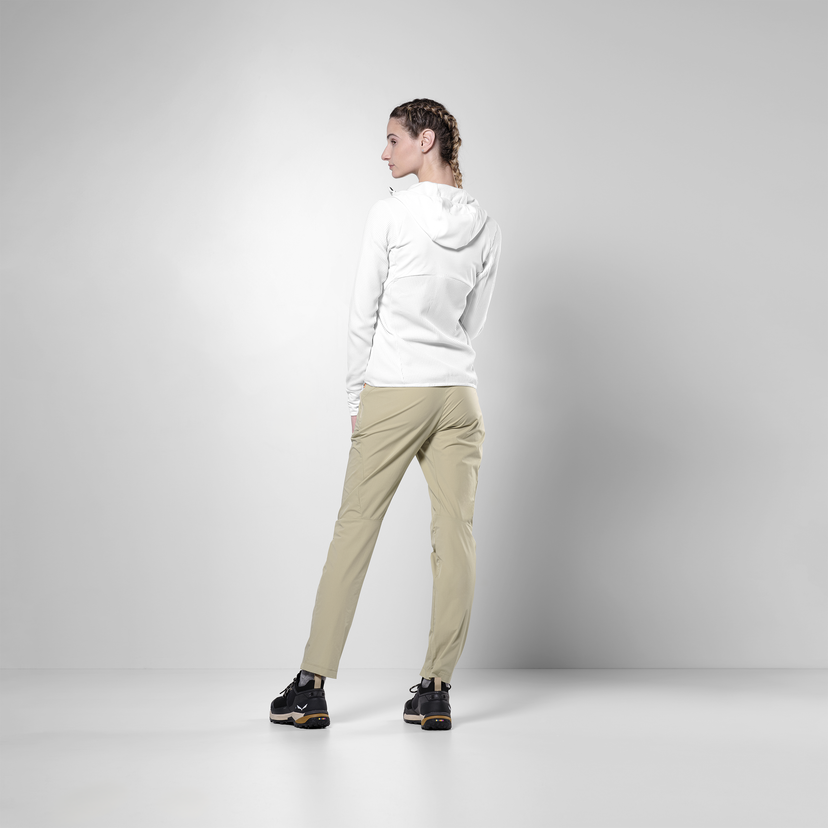 Puez Waffle Hybrid Polarlite Kapuzenjacke Damen