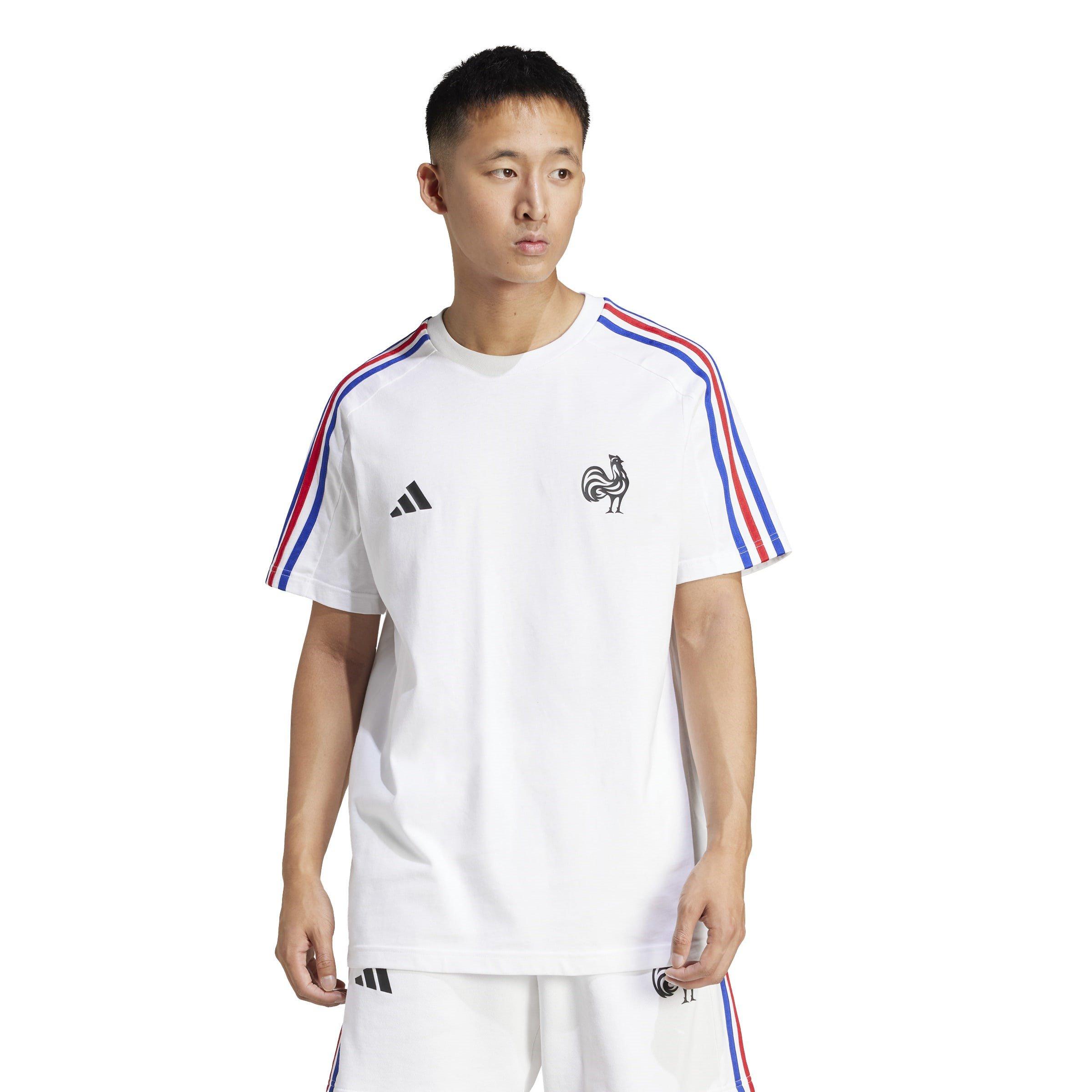 adidas France Essentials 3 Stripes T Shirt Mens