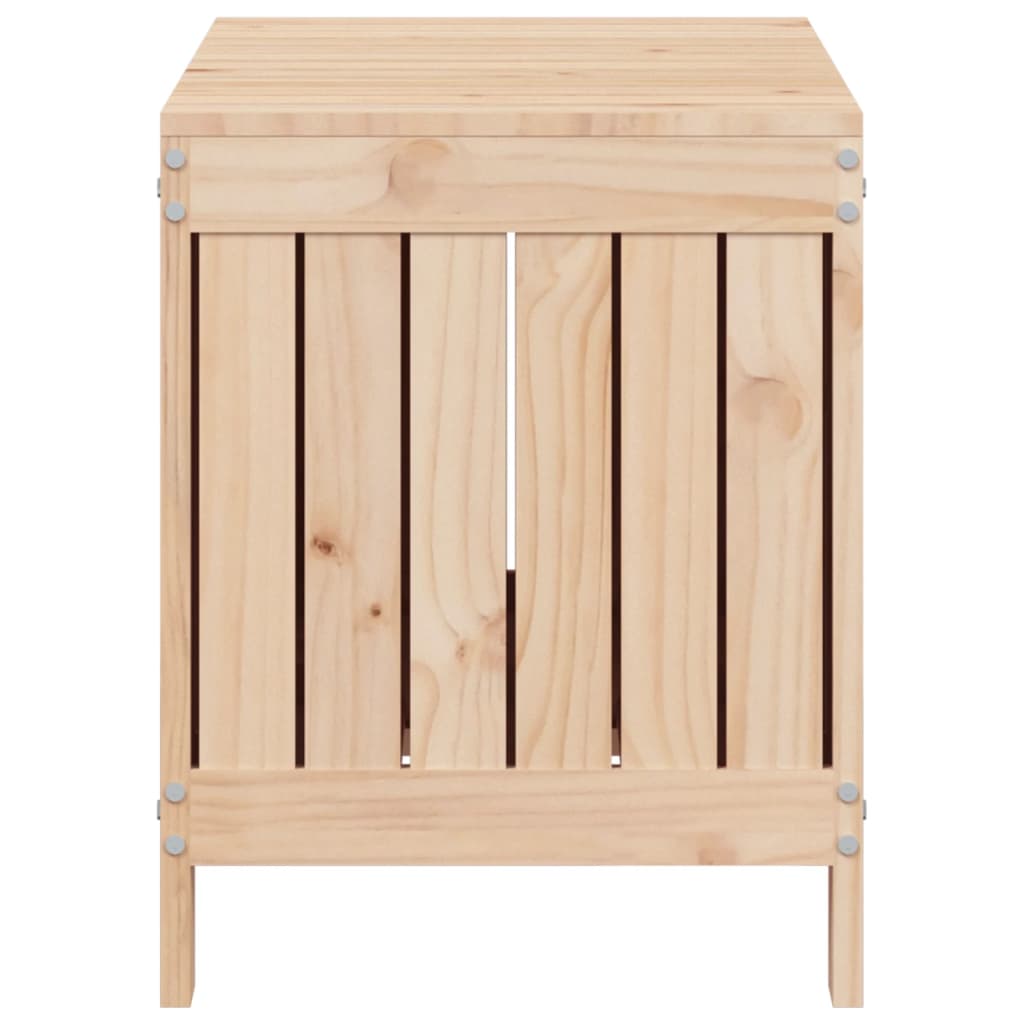 Boîte de rangement de jardin 76x42,5x54 cm bois massif de pin