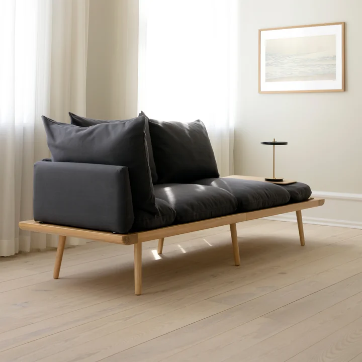 Umage - Lounge Around 3-Sitzer Sofa, Eiche / shadow