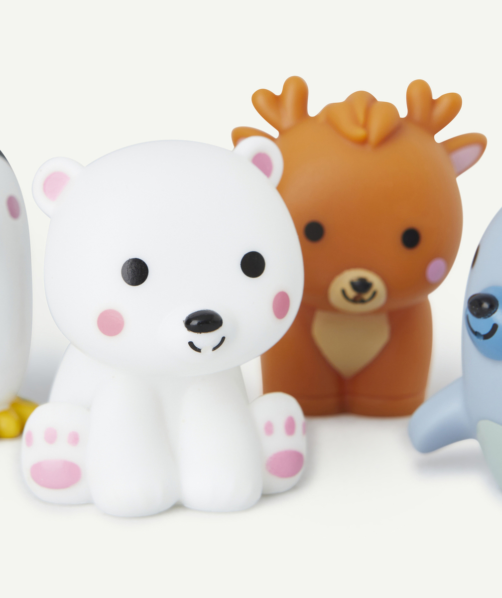 JANODLOT DE 4 GICLEURS DE BAIN ANIMAUX POLAIRES
