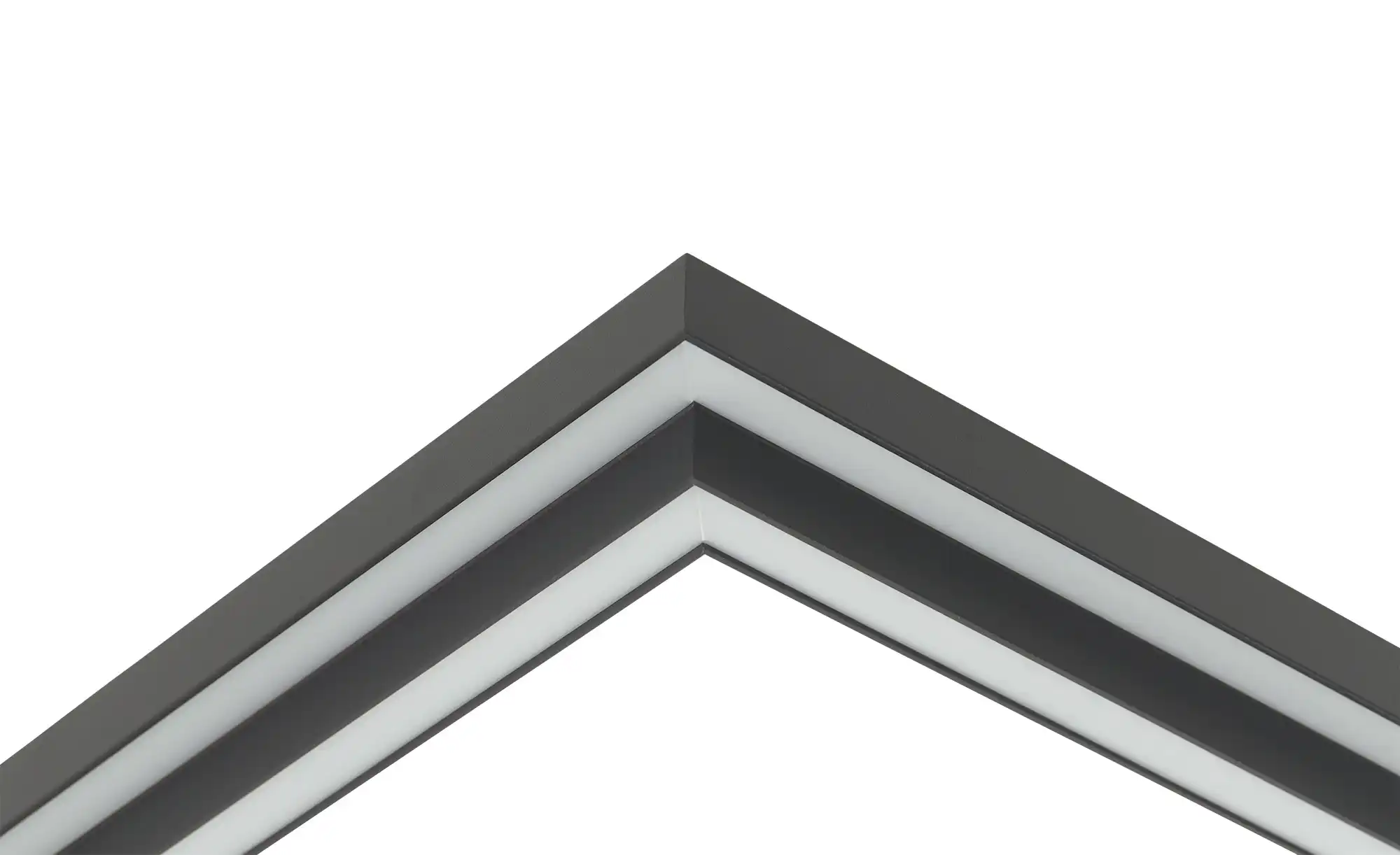 KHG Smart-Home Deckenleuchte, schwarz `Vierecke`