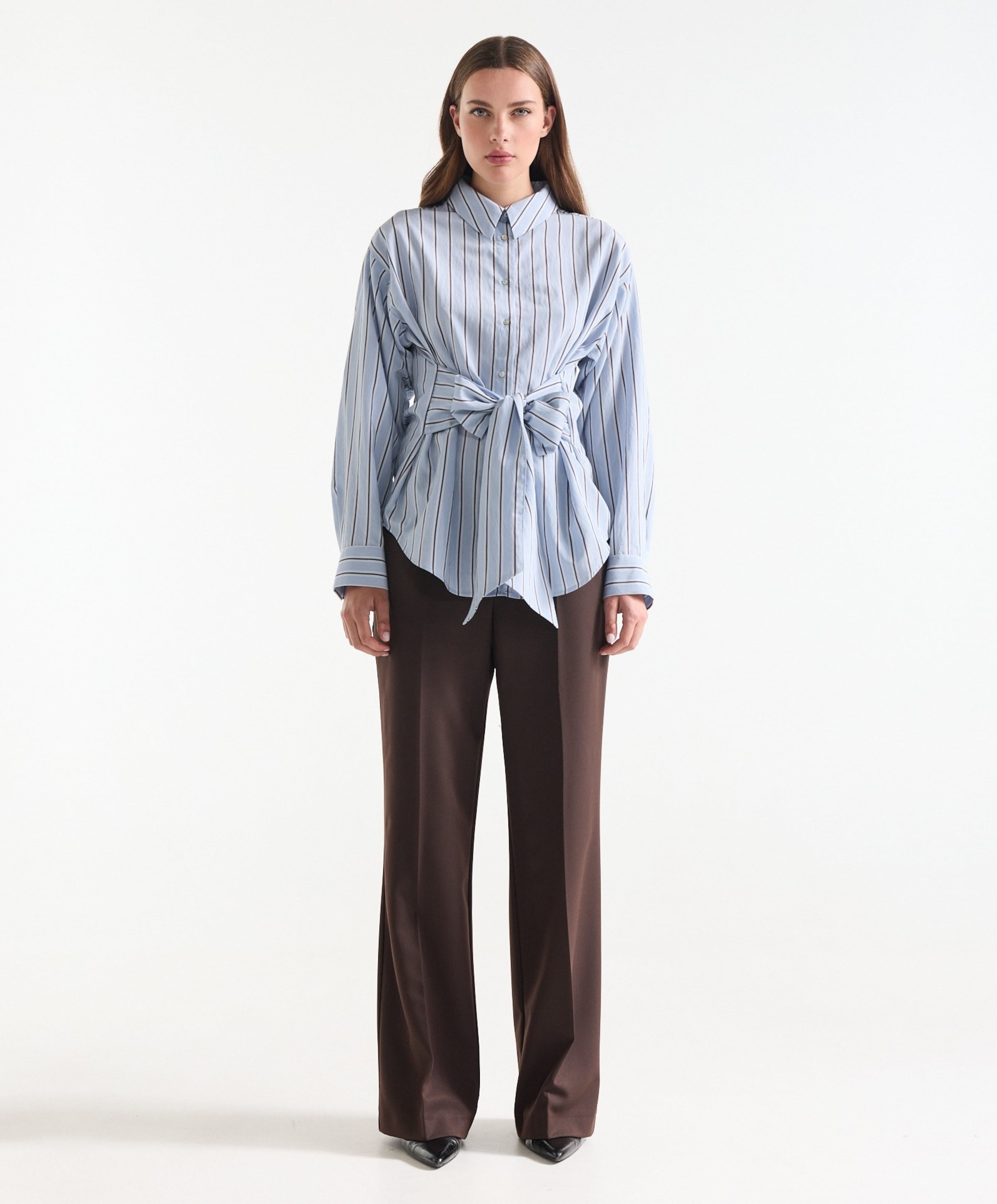 JANSEN Amsterdam Dames blouse blauw