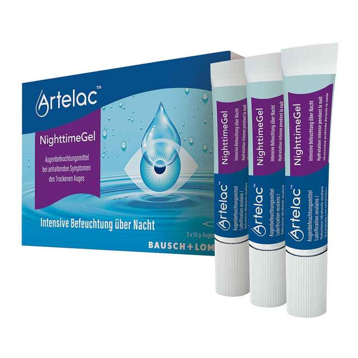 Artelac Nighttime Gel Augengel, 3X10 g