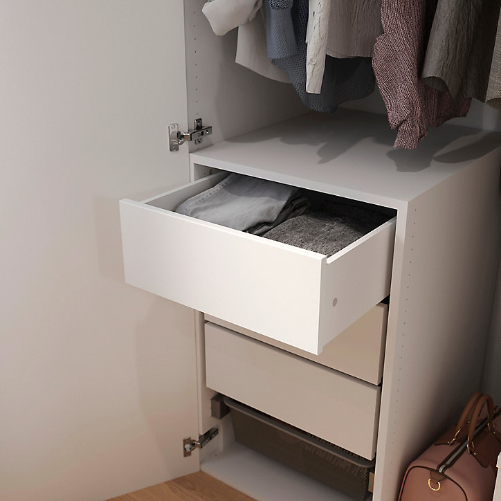 Tiroir intérieur blanc GoodHome Atomia H. 17 x L. 46,4 x P. 50 cm