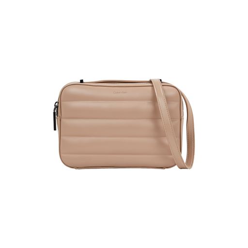 Calvin Klein Line Quilt Camera Crossbody Taske, Chanterelle