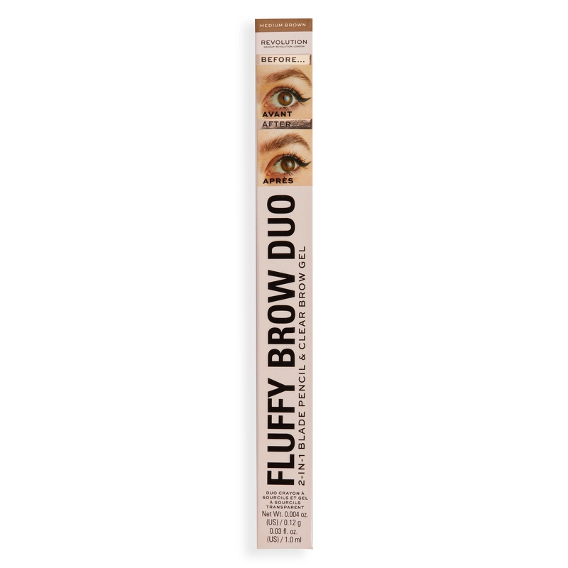 Makeup Revolution Fluffy Brow Filter Duo 1 ml - Medium Brown