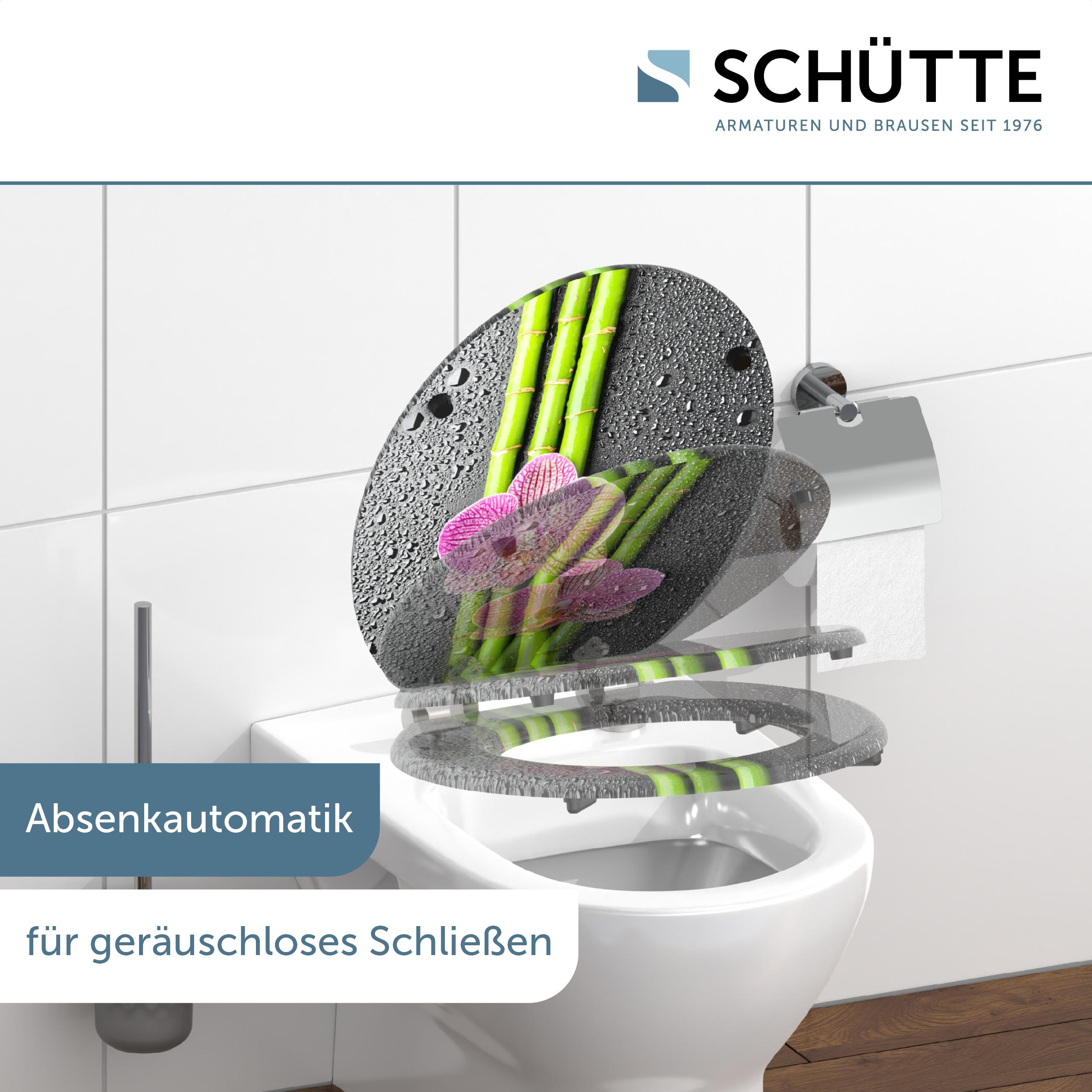SCHÜTTE WC-Sitz ASIA High Gloss mit MDF Holzkern und Absenkautomatik