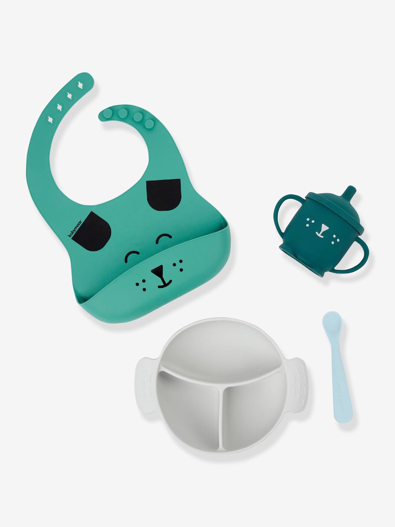 Porta-alimentos Learn'isy BABYMOOV, vermelho claro, liso