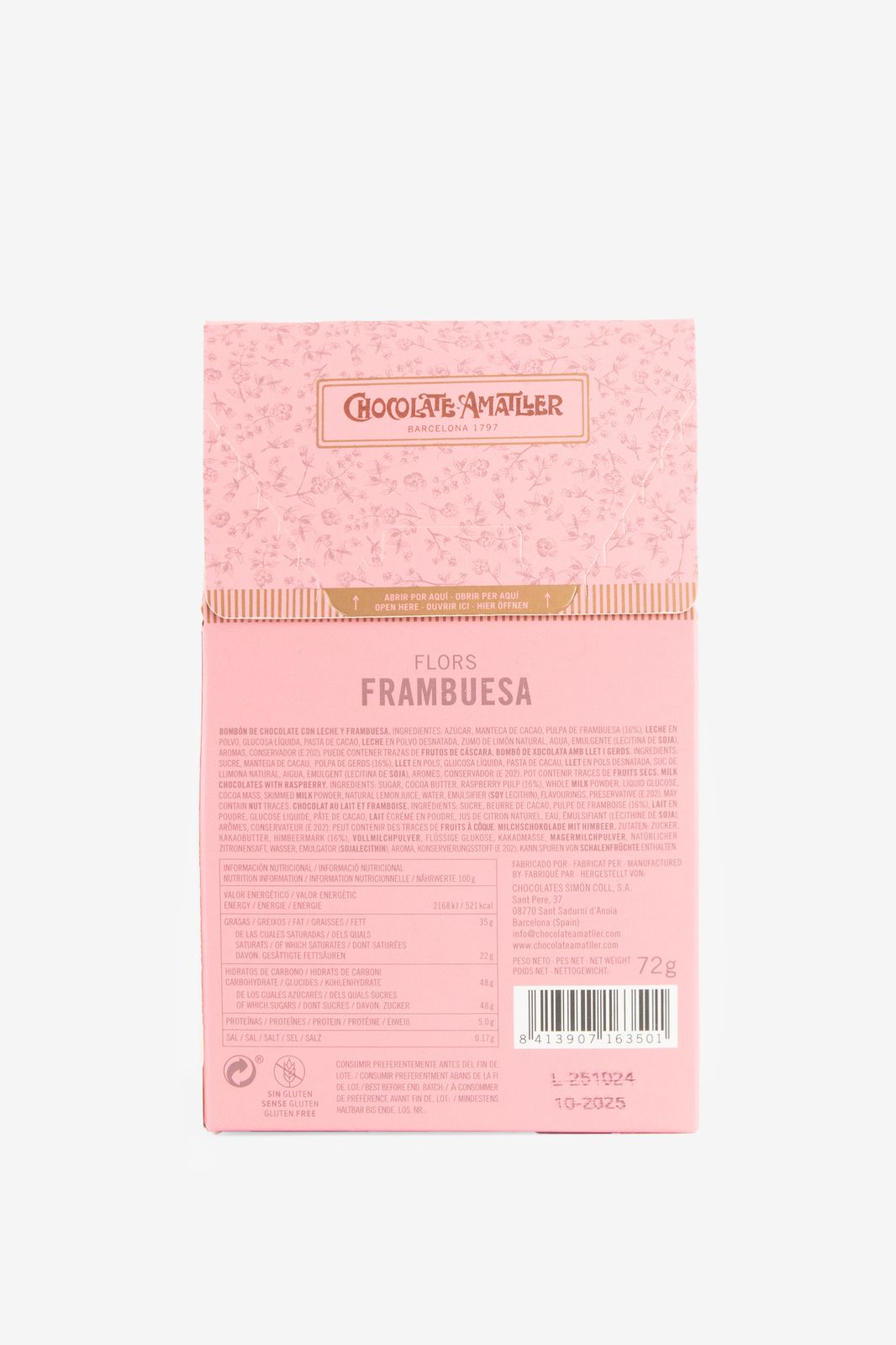 Chocolate Amatller frambozenbonbons