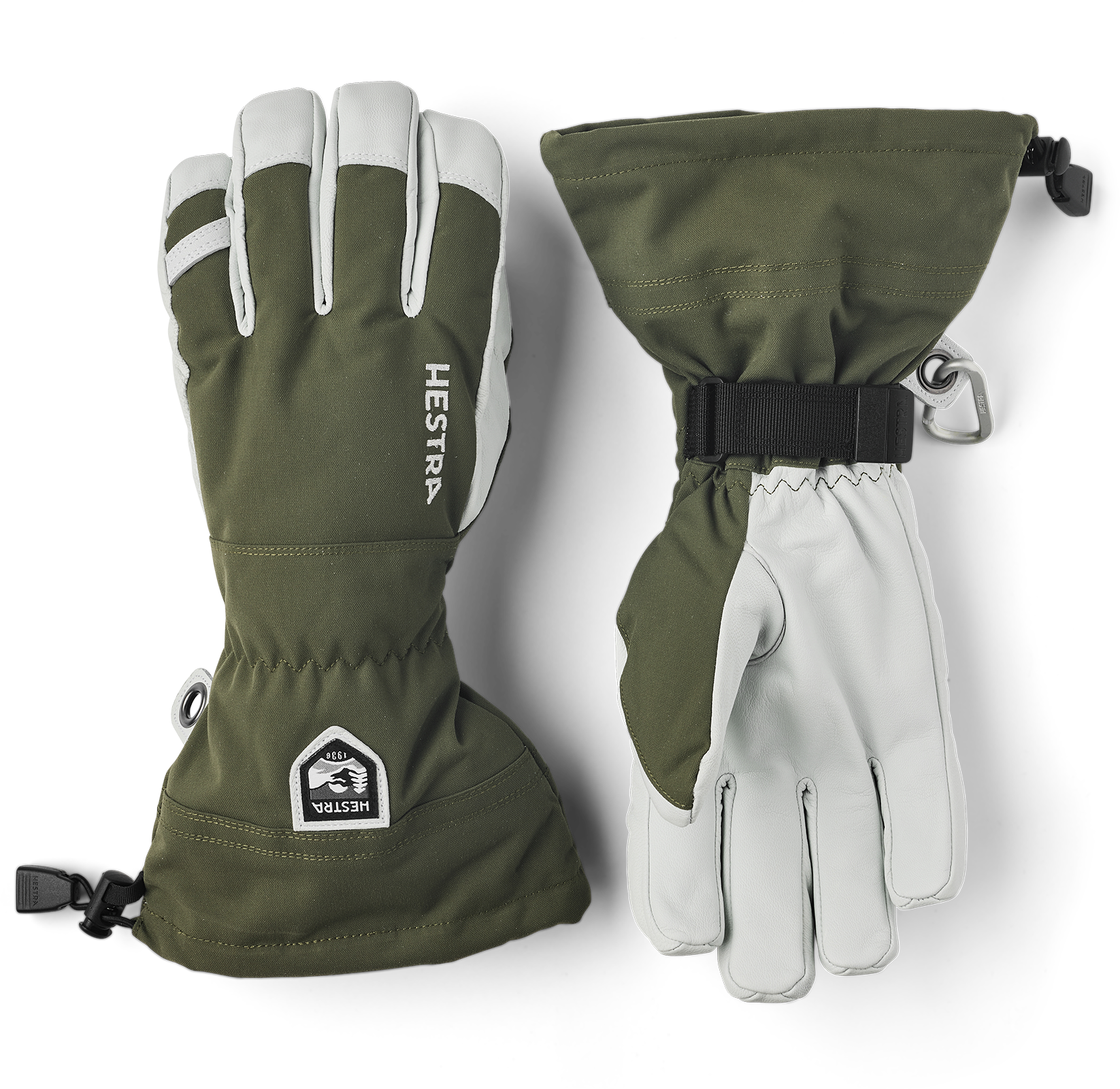 Hestra Army Leather Heli Ski 5 Finger<br>Supervarm med en rekke smarte funksjoner!