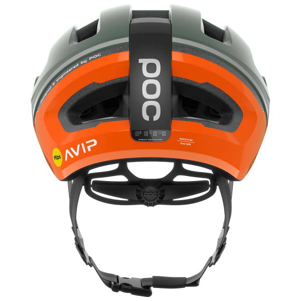Casque vélo POC OMNE BEACON MIPS FLUORESCENT ORANGE AVIP/EPIDOTE GREEN MATT