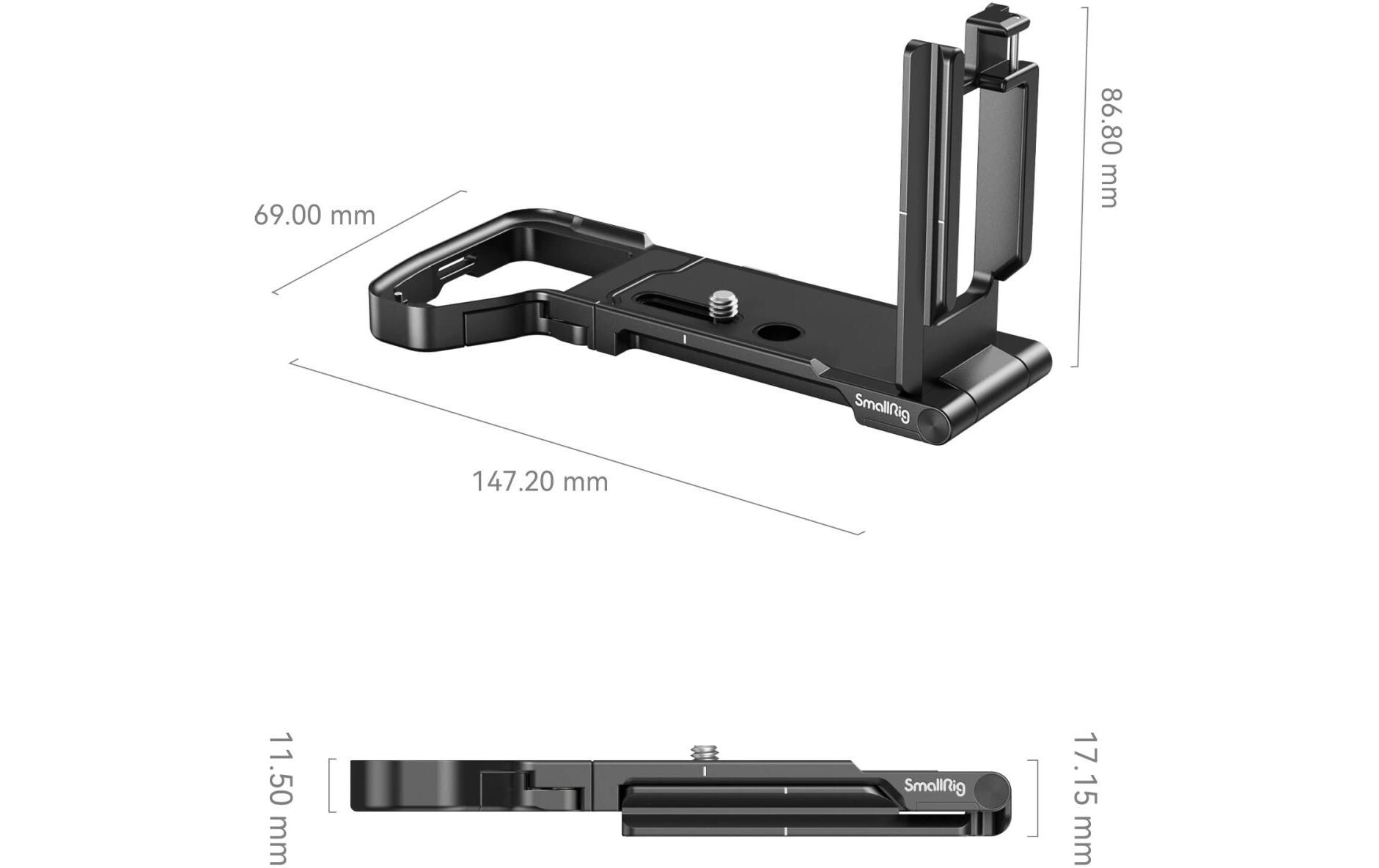 L-Winkel Faltbar Sony Alpha 7R V / Alpha 7 IV / Alpha 7S IIIFaltbare L-förmige Montageplatte für Sony Alpha 7R V / Alpha 7 IV / Alpha 7S III