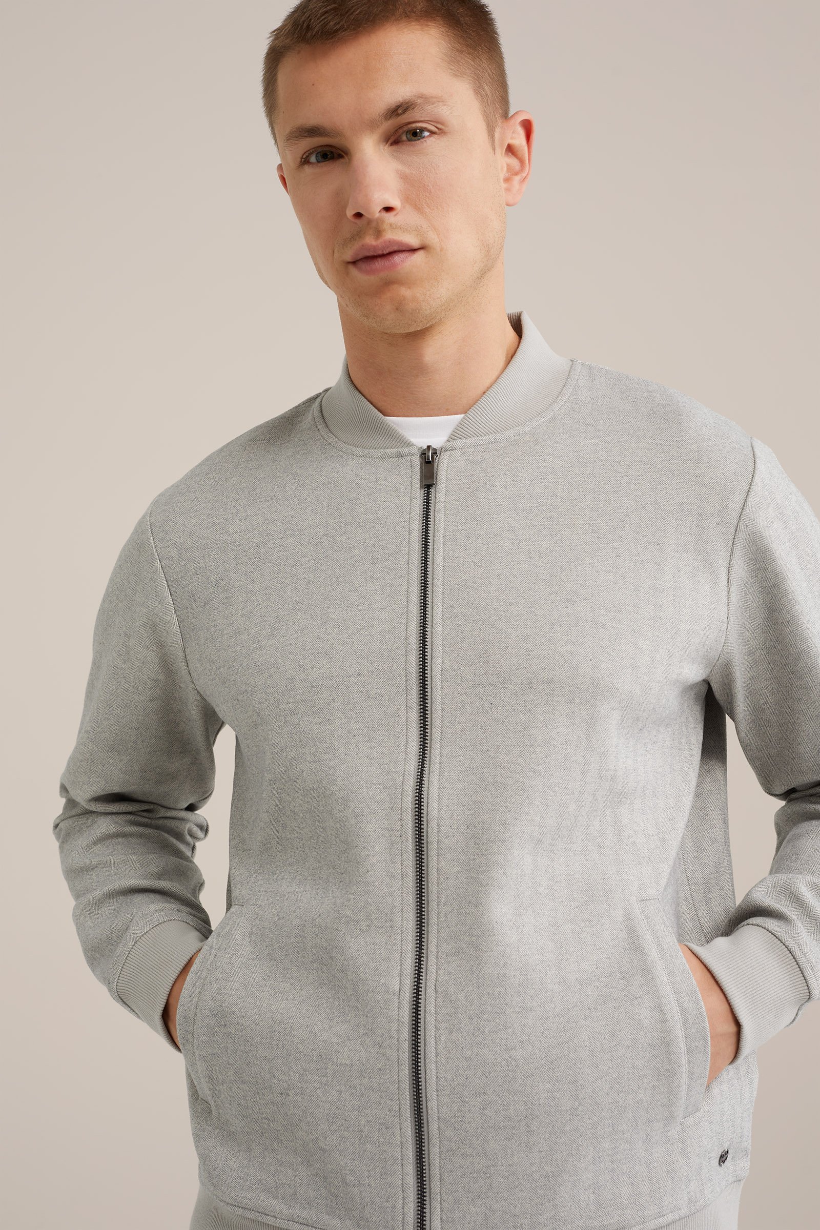 bomber vest WE Fashion Lichtgrijs