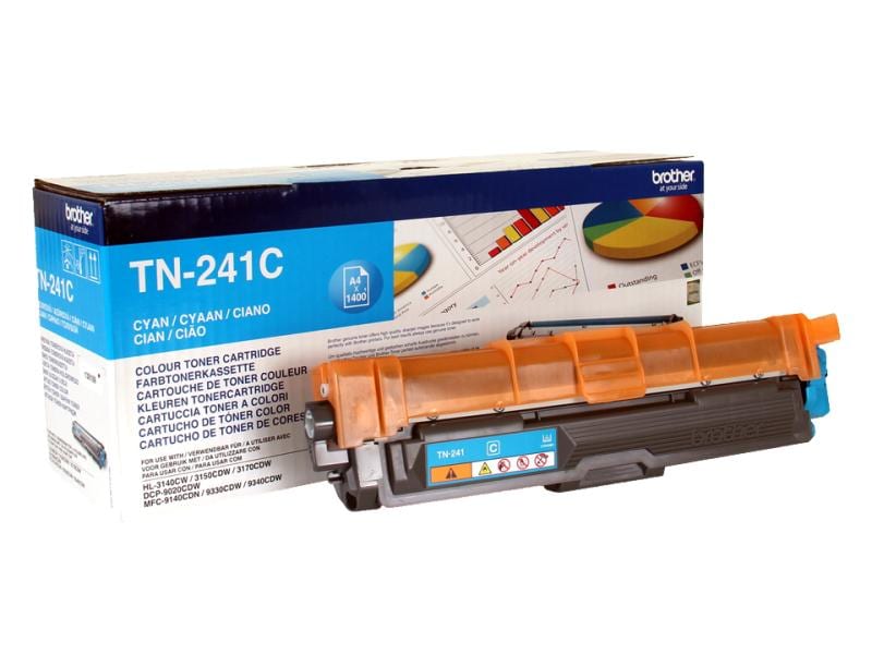 Brother Toner TN-241C Cyan Toner, black