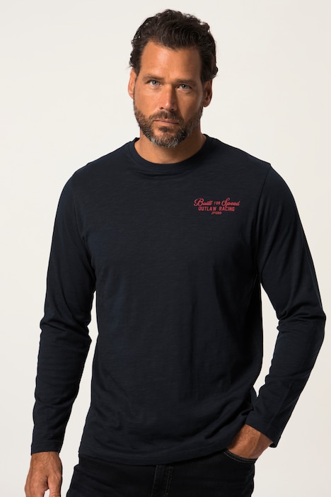 Langarmshirt, Rundhals, Prints, bis 8 XL