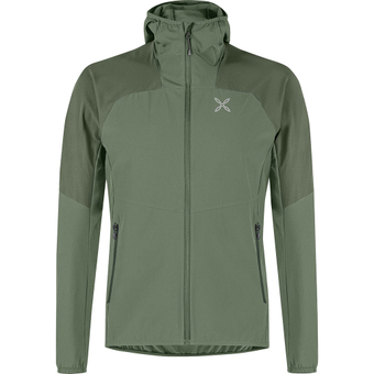 Montura Rise Hooded Softshelljacke Verde Salvia Herren