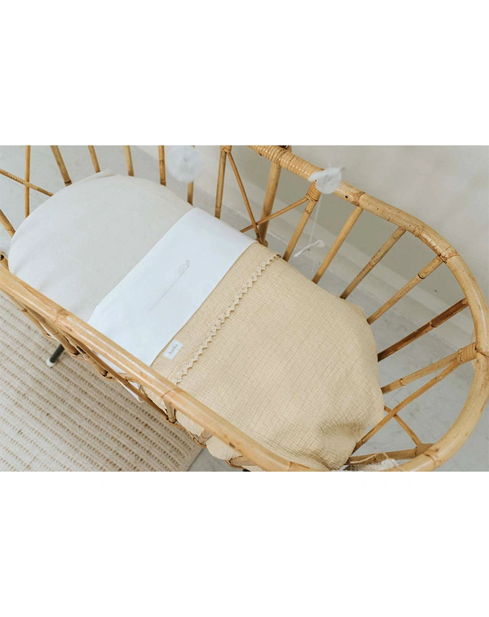 Babydecke ELBA LACE (75x100) in sahara
