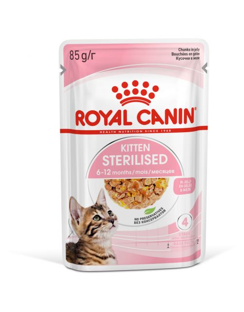 Royal Canin Kitten Sterilised Jelly - Kitten-Kattenvoer - 85 g
