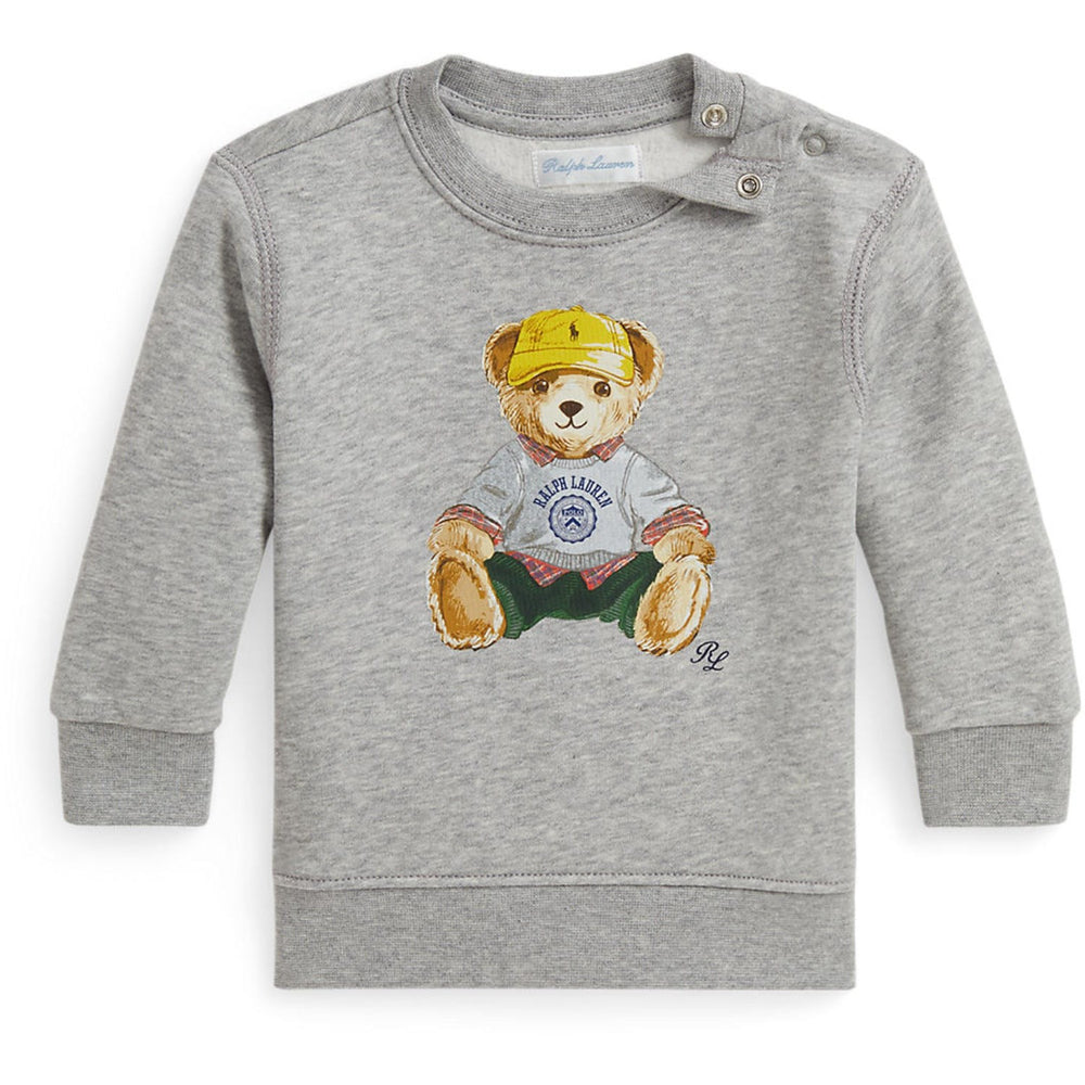Køb Ralph Lauren Baby Lt Grey Heather Baby Boy Sweatshirt