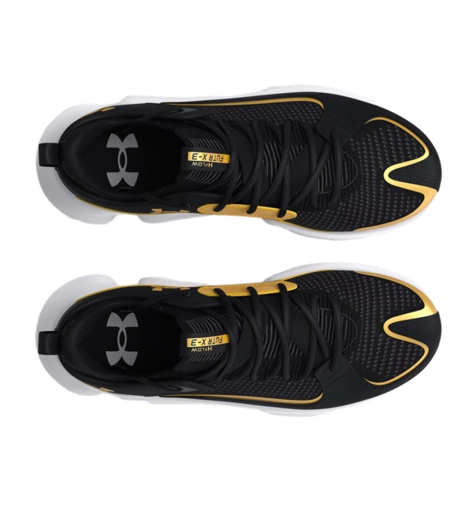 Tênis Under Armour UA Flow FUTR X3, Preto/Dourado