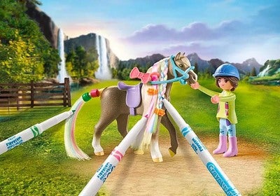 Playmobil 71640 Horses of Waterfall Byggesett Vaskbart Hest Sett
