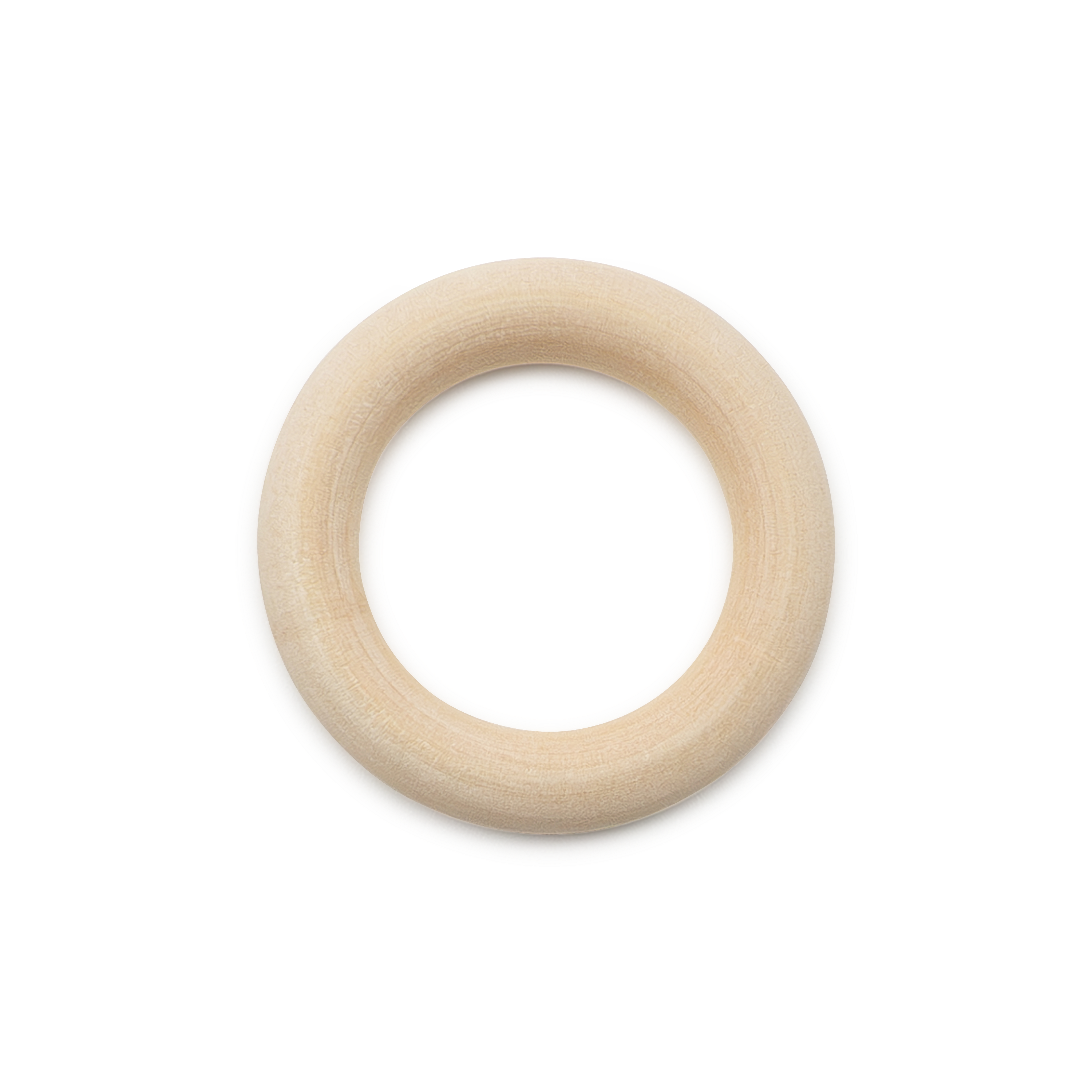 (6er Set) Ø45mm Holz Ringe DIY Naturholz Bastel Ringe für Baby Spielzeug / Makramee / Pflanzenaufhänger