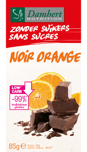 Damhert Zonder Suikers Chocoladetablet Puur Orange 85GR