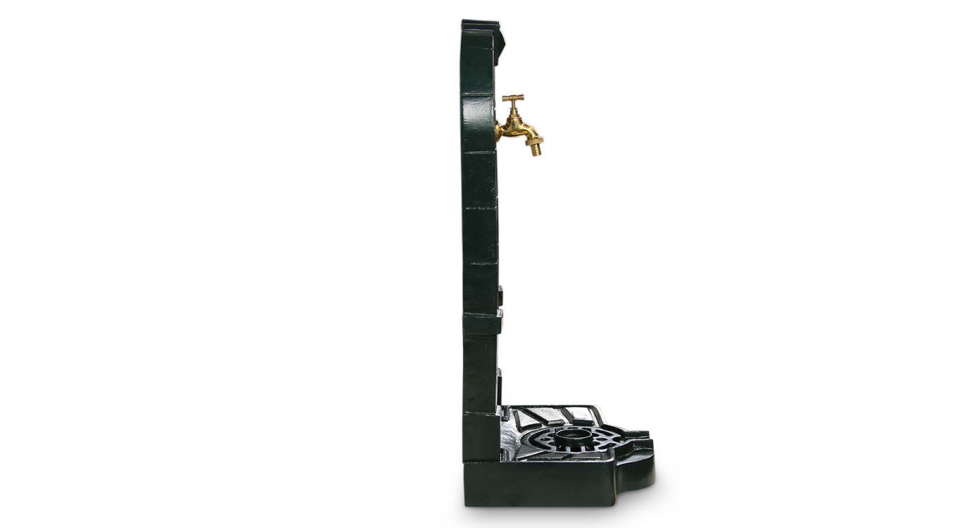 Fontaine de jardin fonte vert 35.5x31x74.5cm