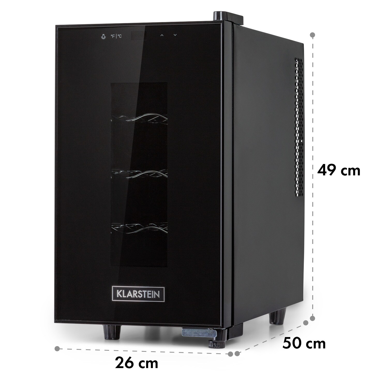 Bellevin 8 Uno Weinkühlschrank 23 Liter 11-18 °C LED Touch SingleZone