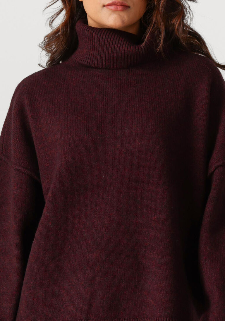 bordeaux co'couture trui maja slit rollneck knit