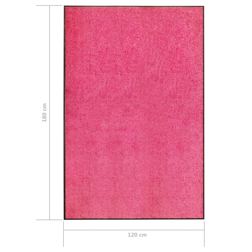 Paillasson lavable rose 120x180 cm