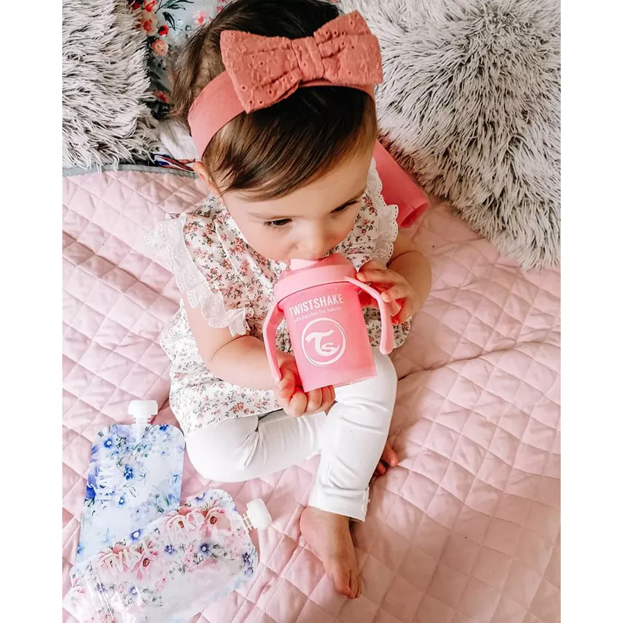 TWISTSHAKE Trinkbecher Mini Cup 230 ml 4+ Monate pastel pink