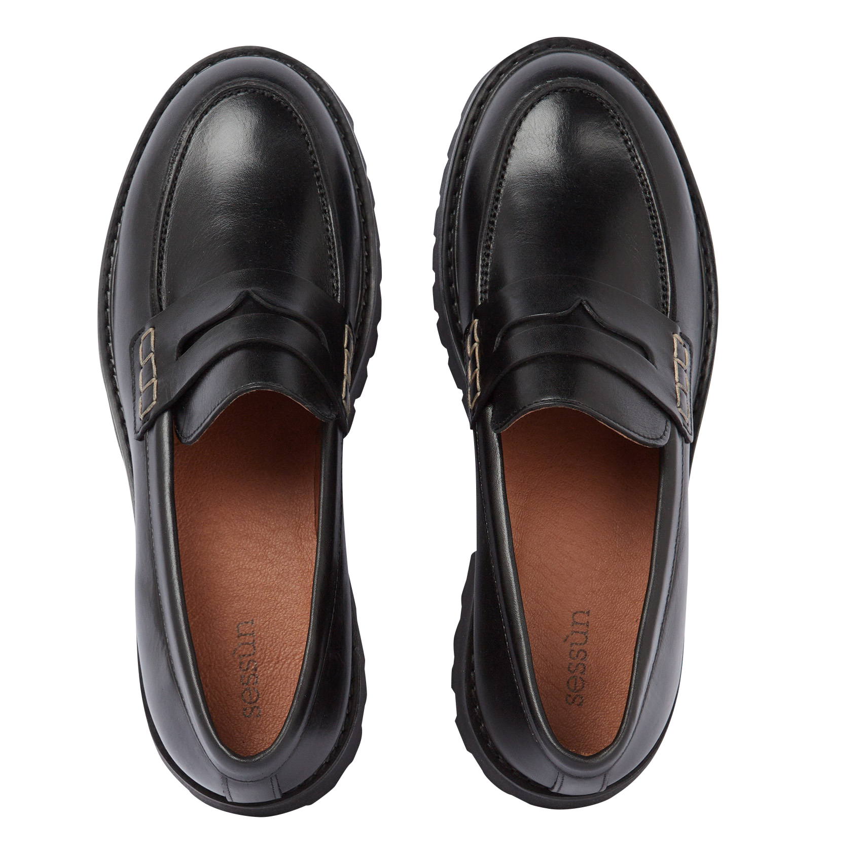 BARCELO - Mocassins en cuir | Noir