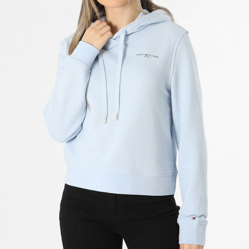 Sweat Capuche Femme 1985 Regular Mini Corp Logo 0274 Bleu Clair