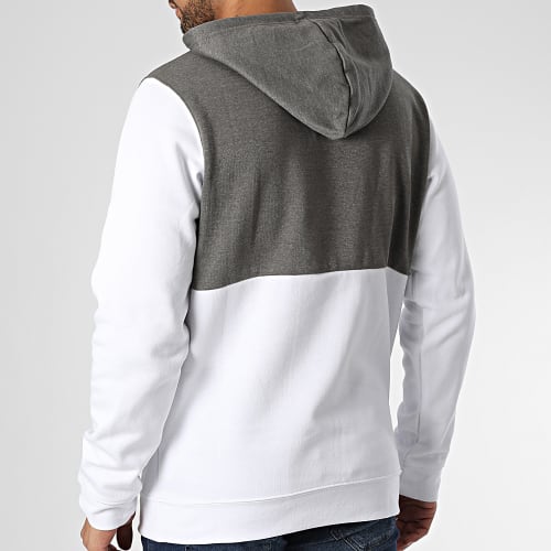 Sweat Capuche Trek Colorblock 1976933 Blanc Gris Chiné