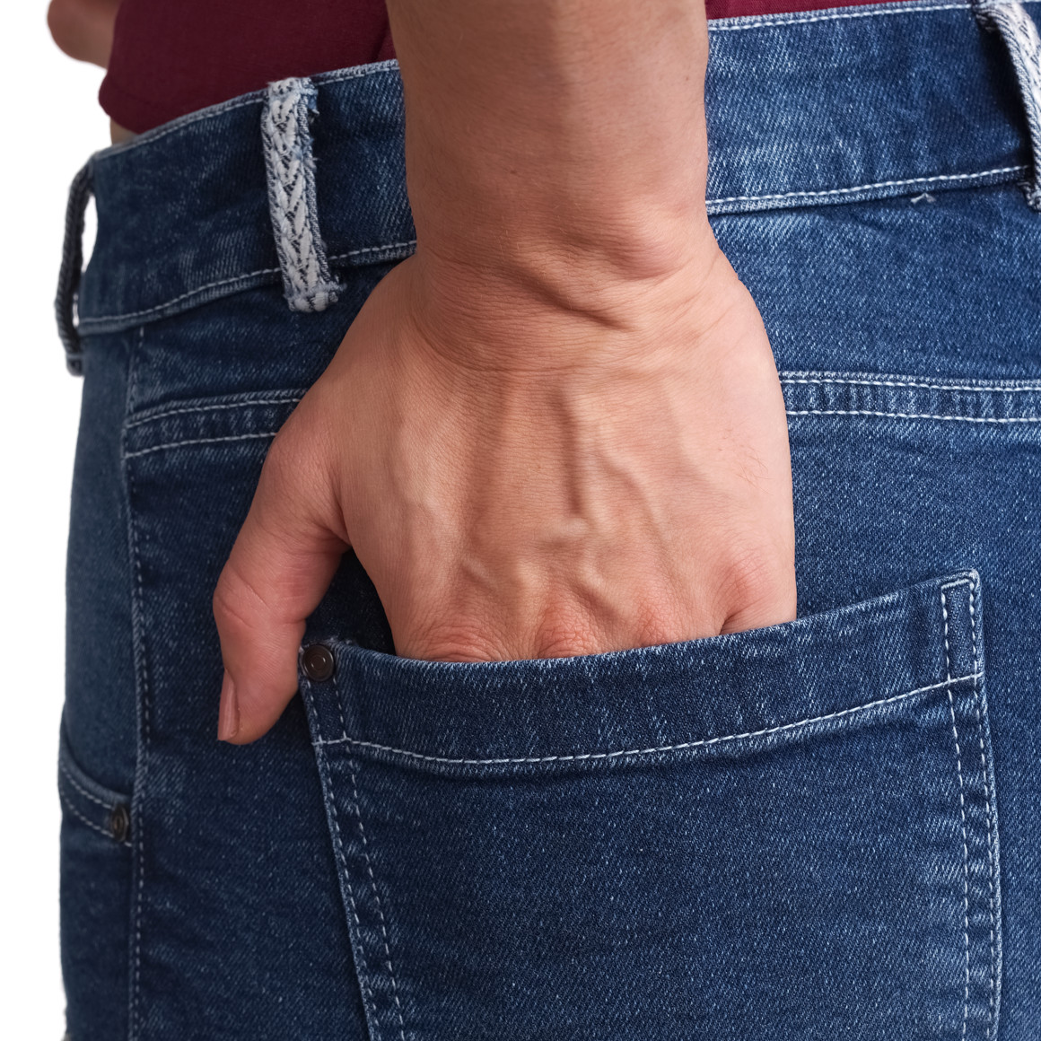 Gina Benotti Damen Trachtenshorts in Denim-Optik dunkelblau