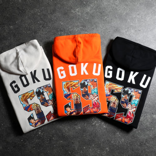 Sweat Capuche Back Goku Noir