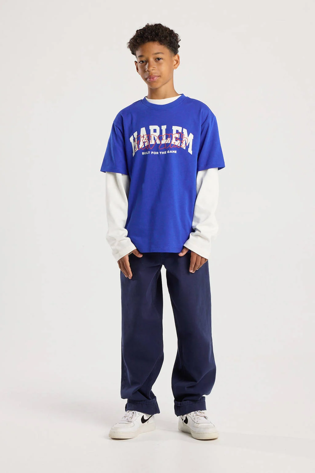 America Today T-shirt blauw